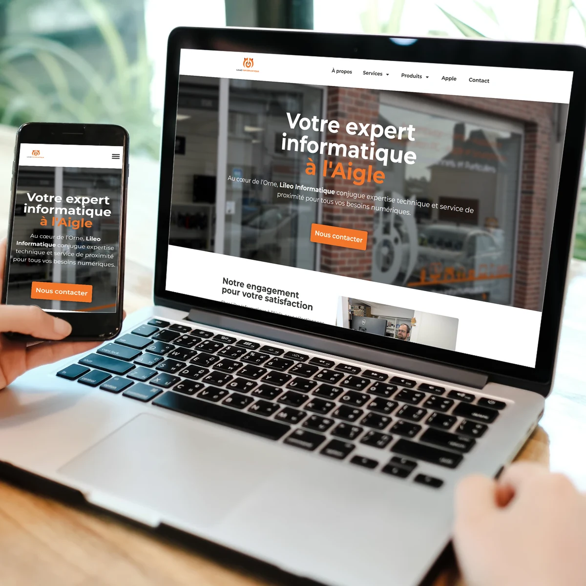 Lileo Informatique, site internet réalisé par Antoine Koe