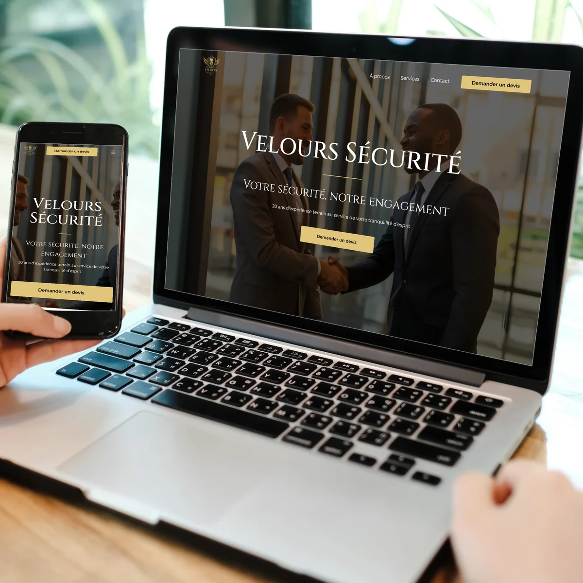 Velours Sécurité, site internet réalisé par Antoine Koe